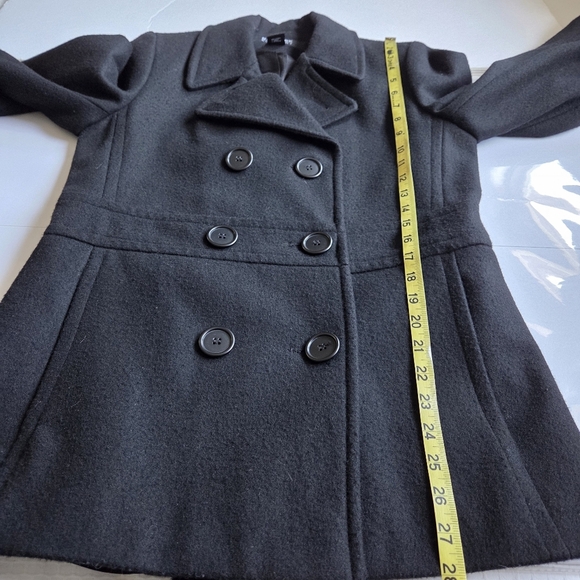 New York & Company Black Peacoat - Picture 5 of 10